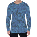 Camouflage Denim Jeans Pattern Print Men's Long Sleeve T-Shirt