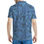 Camouflage Denim Jeans Pattern Print Men's Polo Shirt