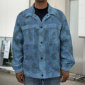 Camouflage Denim Jeans Pattern Print Men's Shirt Jacket