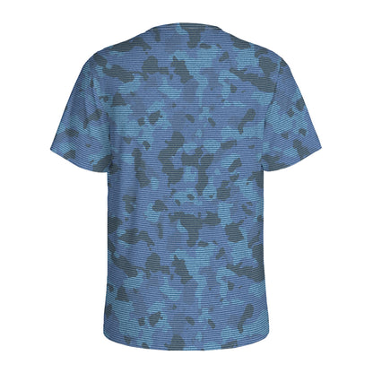 Camouflage Denim Jeans Pattern Print Men's Sports T-Shirt