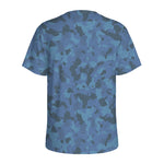 Camouflage Denim Jeans Pattern Print Men's Sports T-Shirt