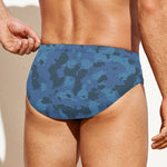 Camouflage Denim Jeans Pattern Print Men's Swim Briefs