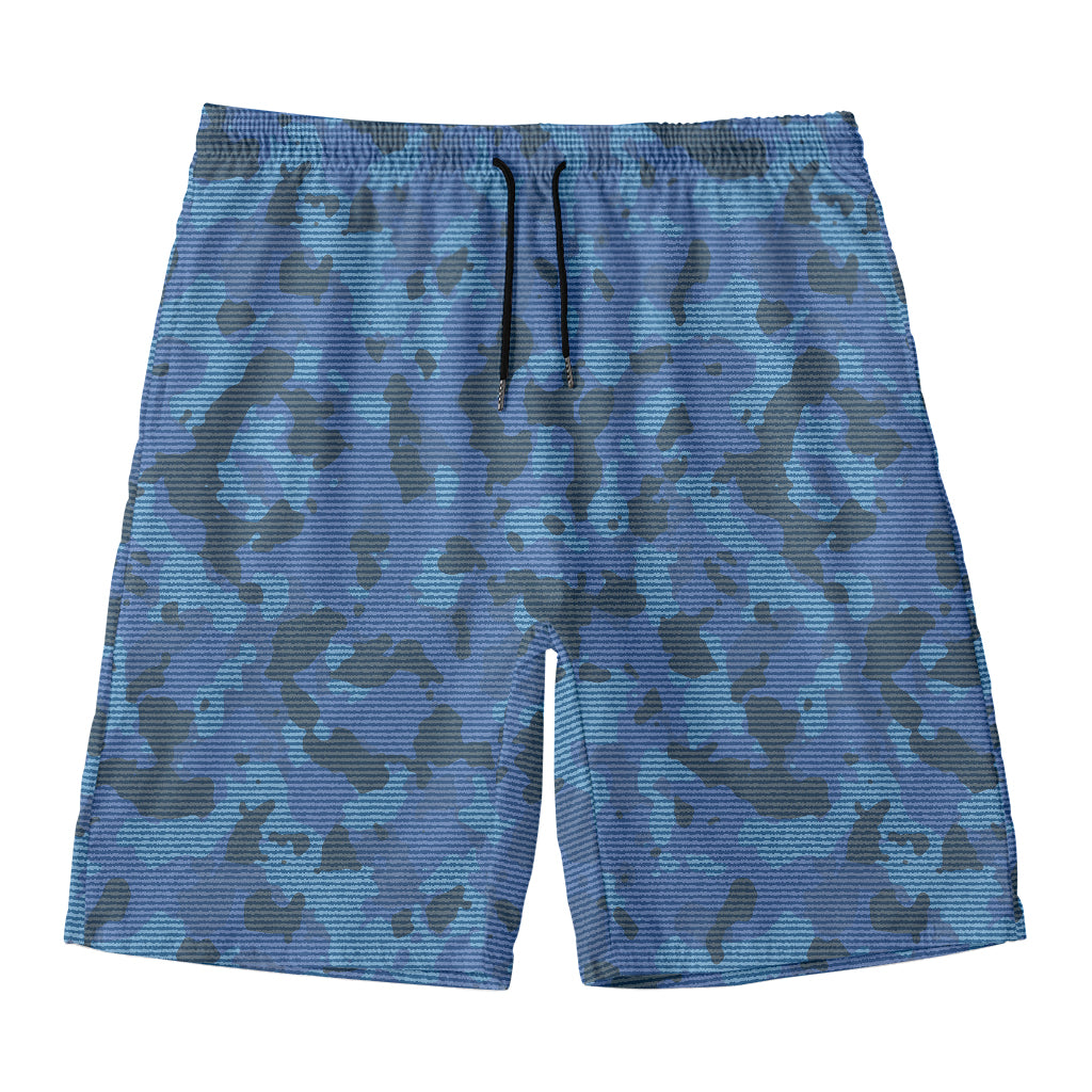 Camouflage Denim Jeans Pattern Print Men's Swim Trunks