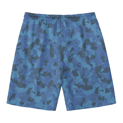 Camouflage Denim Jeans Pattern Print Men's Swim Trunks