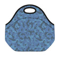 Camouflage Denim Jeans Pattern Print Neoprene Lunch Bag