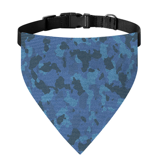 Camouflage Denim Jeans Pattern Print Over The Collar Dog Bandana