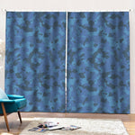 Camouflage Denim Jeans Pattern Print Pencil Pleat Curtains