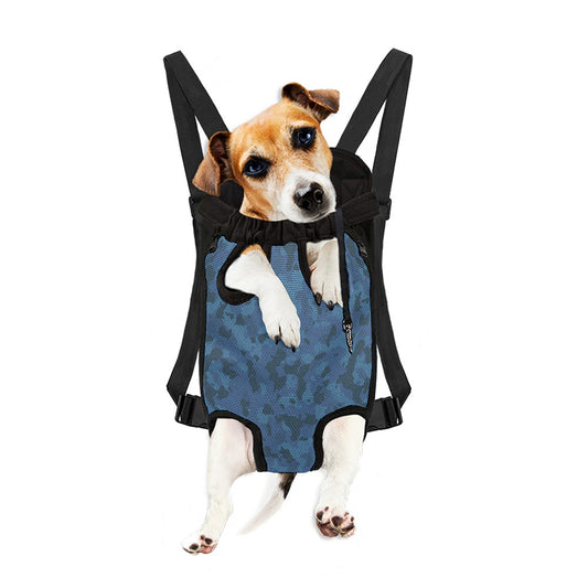 Camouflage Denim Jeans Pattern Print Pet Carrier Backpack