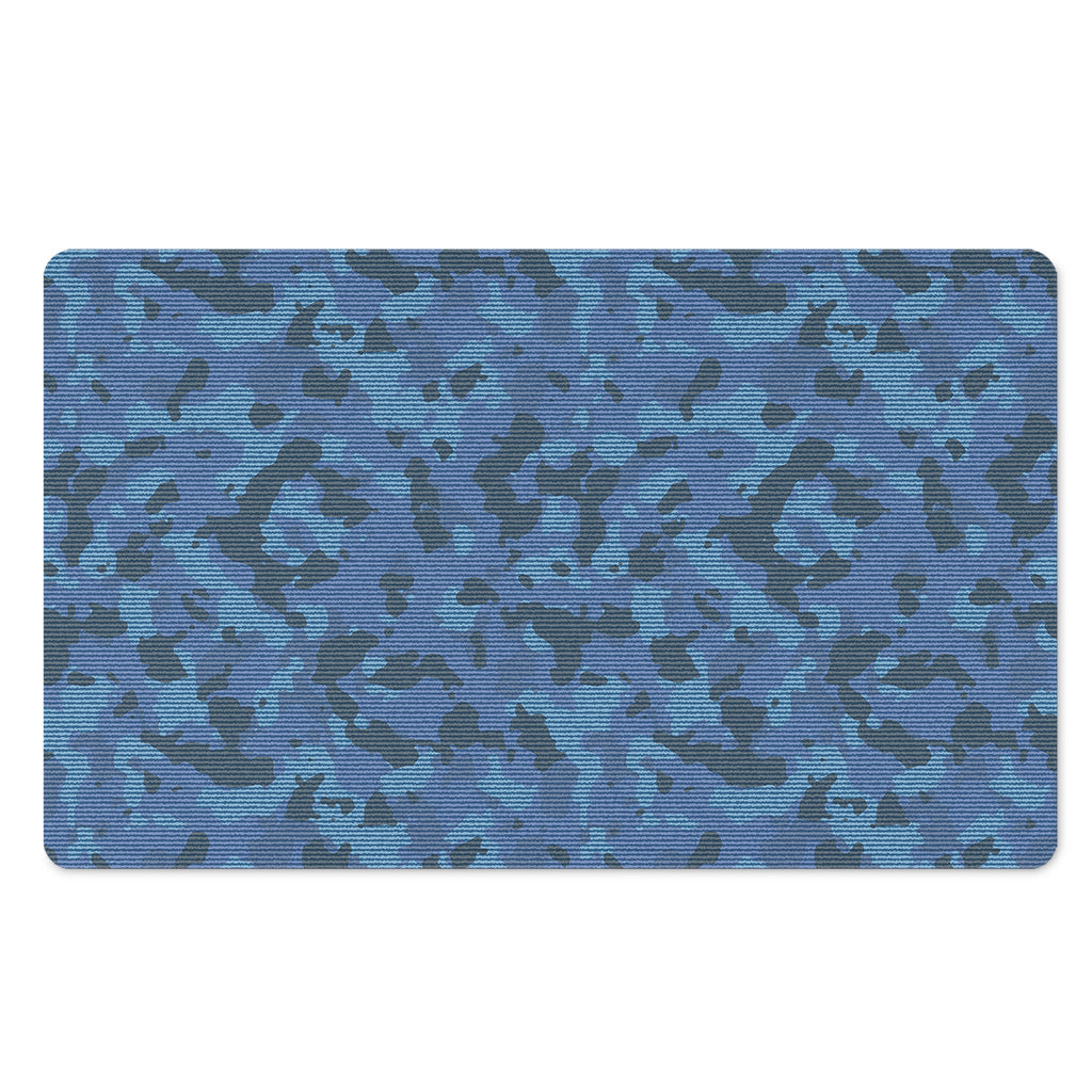 Camouflage Denim Jeans Pattern Print Polyester Doormat