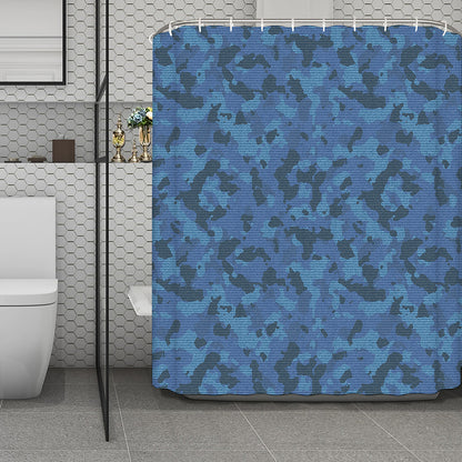 Camouflage Denim Jeans Pattern Print Polyester Shower Curtain