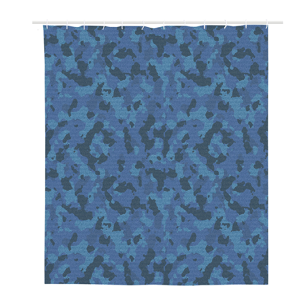Camouflage Denim Jeans Pattern Print Polyester Shower Curtain