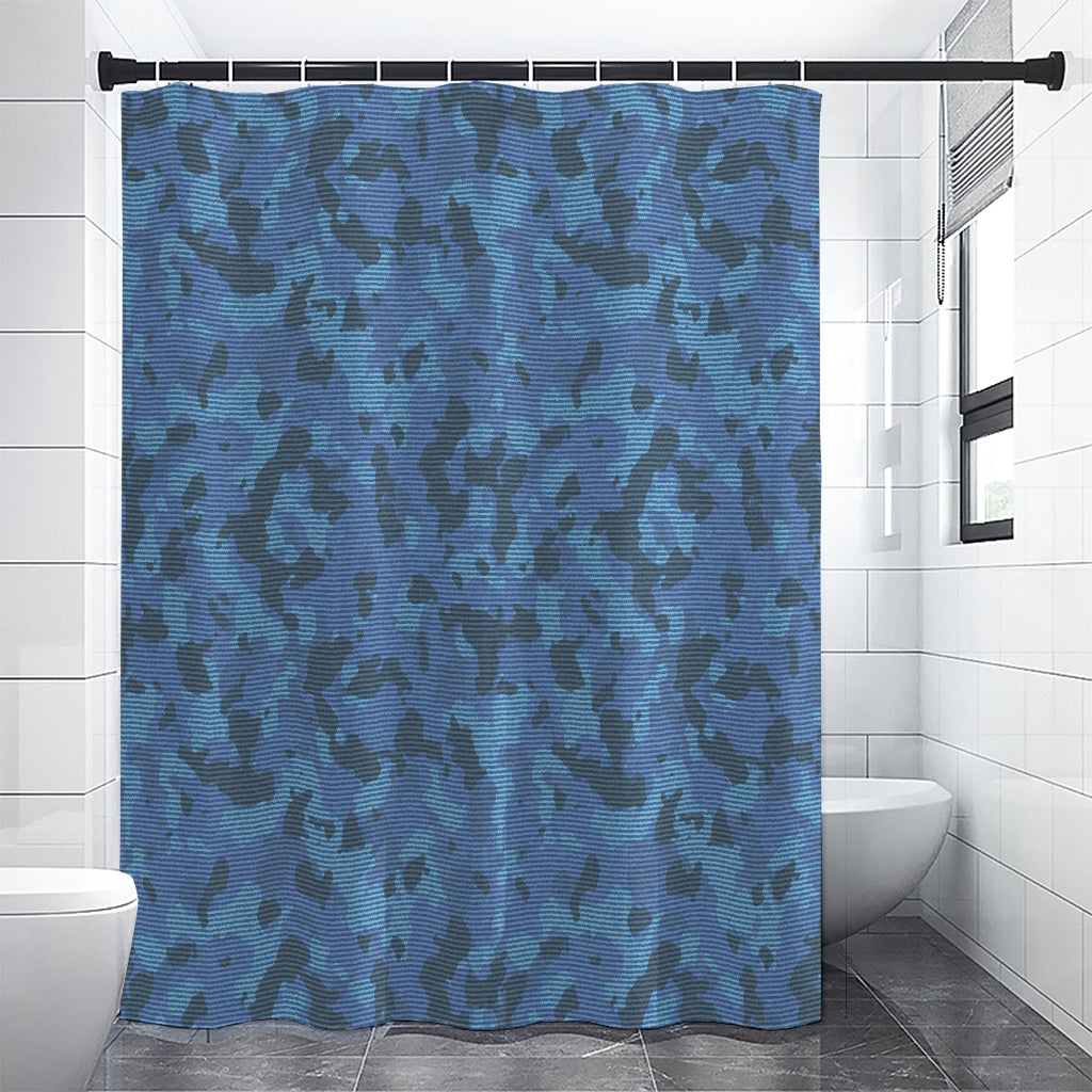 Camouflage Denim Jeans Pattern Print Premium Shower Curtain