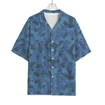 Camouflage Denim Jeans Pattern Print Rayon Hawaiian Shirt