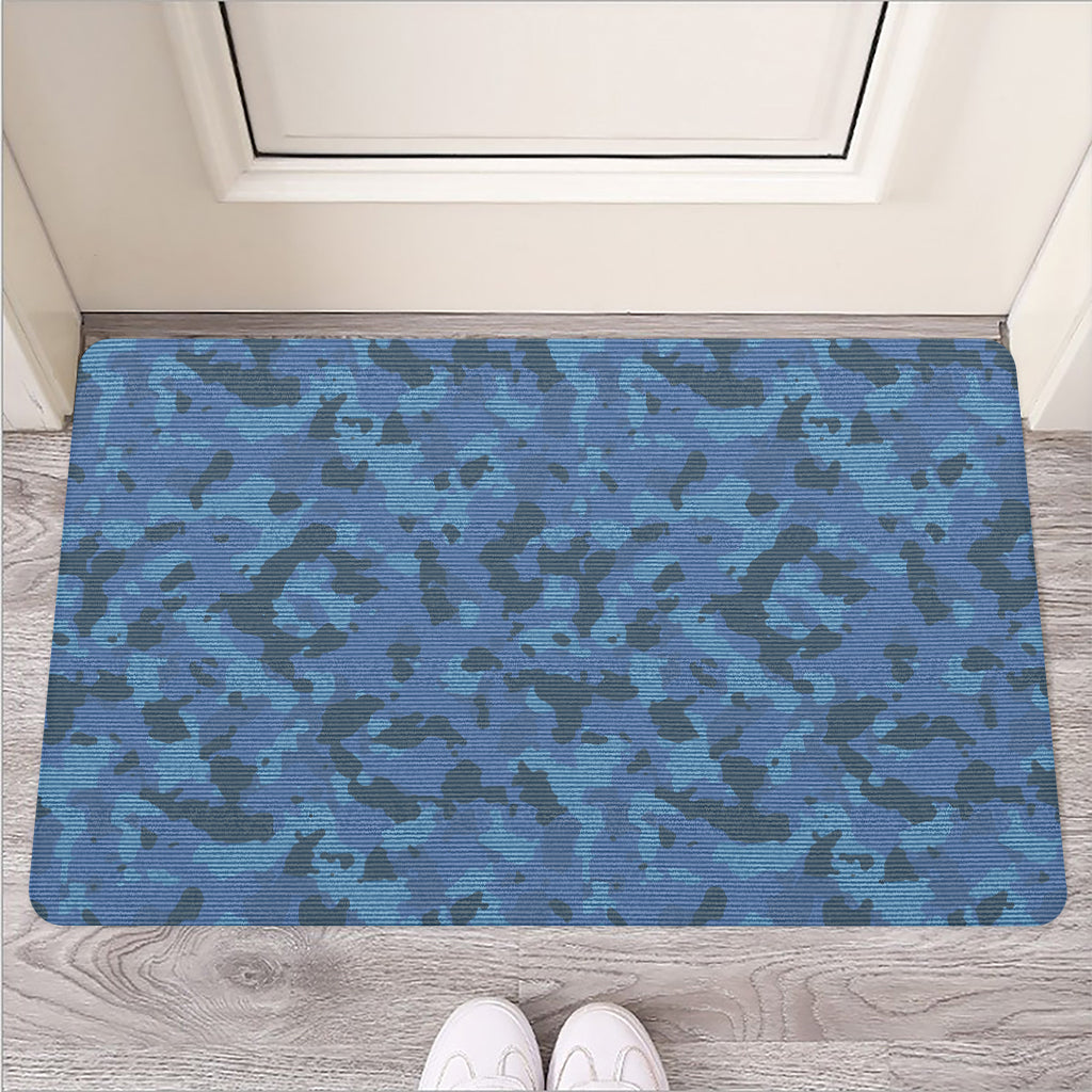 Camouflage Denim Jeans Pattern Print Rubber Doormat