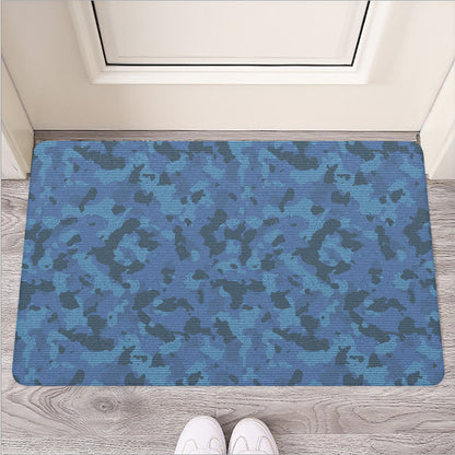 Camouflage Denim Jeans Pattern Print Rubber Doormat