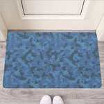 Camouflage Denim Jeans Pattern Print Rubber Doormat
