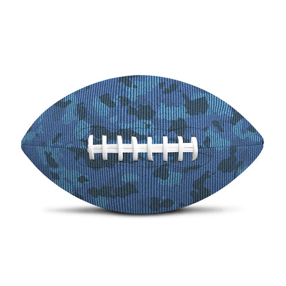 Camouflage Denim Jeans Pattern Print Rugby Ball