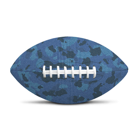 Camouflage Denim Jeans Pattern Print Rugby Ball