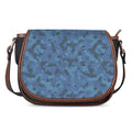 Camouflage Denim Jeans Pattern Print Saddle Bag