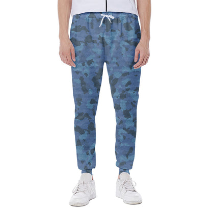 Camouflage Denim Jeans Pattern Print Scuba Joggers