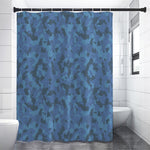 Camouflage Denim Jeans Pattern Print Shower Curtain