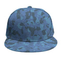 Camouflage Denim Jeans Pattern Print Snapback Cap