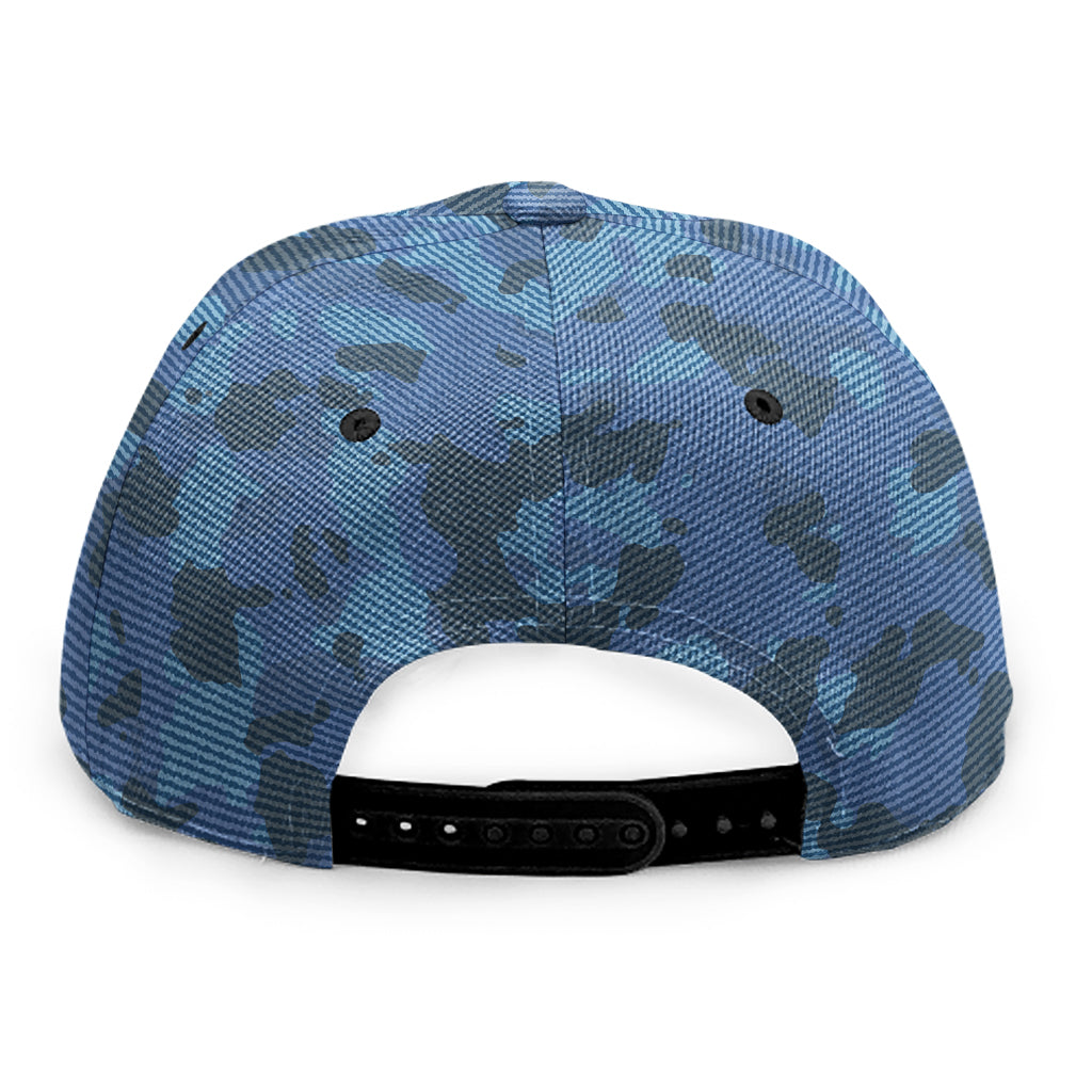 Camouflage Denim Jeans Pattern Print Snapback Cap