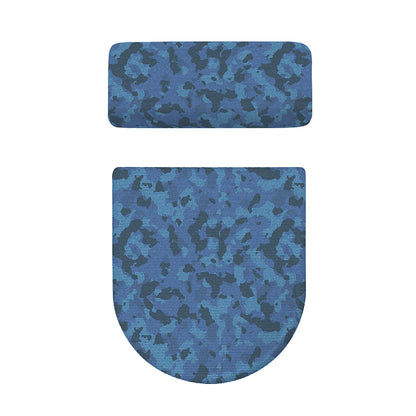 Camouflage Denim Jeans Pattern Print Toilet Lid And Tank Cover Set