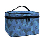 Camouflage Denim Jeans Pattern Print Travel Makeup Bag