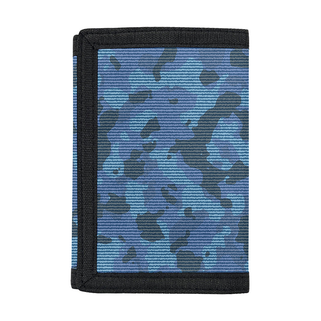 Camouflage Denim Jeans Pattern Print Trifold Wallet