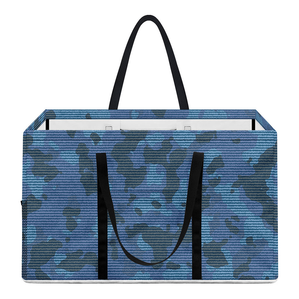 Camouflage Denim Jeans Pattern Print Utility Tote Bag