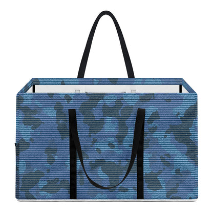 Camouflage Denim Jeans Pattern Print Utility Tote Bag