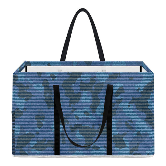 Camouflage Denim Jeans Pattern Print Utility Tote Bag