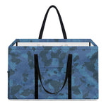 Camouflage Denim Jeans Pattern Print Utility Tote Bag