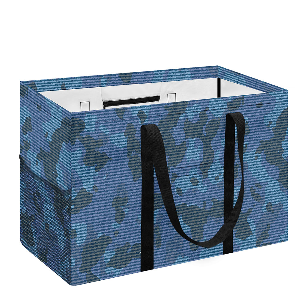 Camouflage Denim Jeans Pattern Print Utility Tote Bag