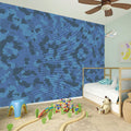 Camouflage Denim Jeans Pattern Print Wall Sticker