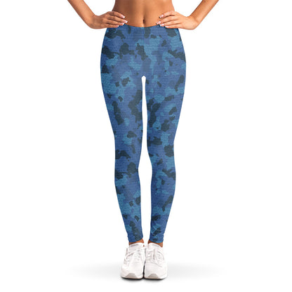 Camouflage Denim Jeans Pattern Print Women's Leggings