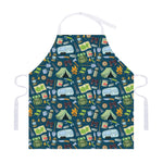 Camping Equipment Pattern Print Adjustable Apron