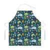 Camping Equipment Pattern Print Adjustable Apron