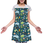 Camping Equipment Pattern Print Adjustable Apron