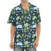 Camping Equipment Pattern Print Aloha Shirt