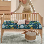 Camping Equipment Pattern Print Baby Crib Sheet