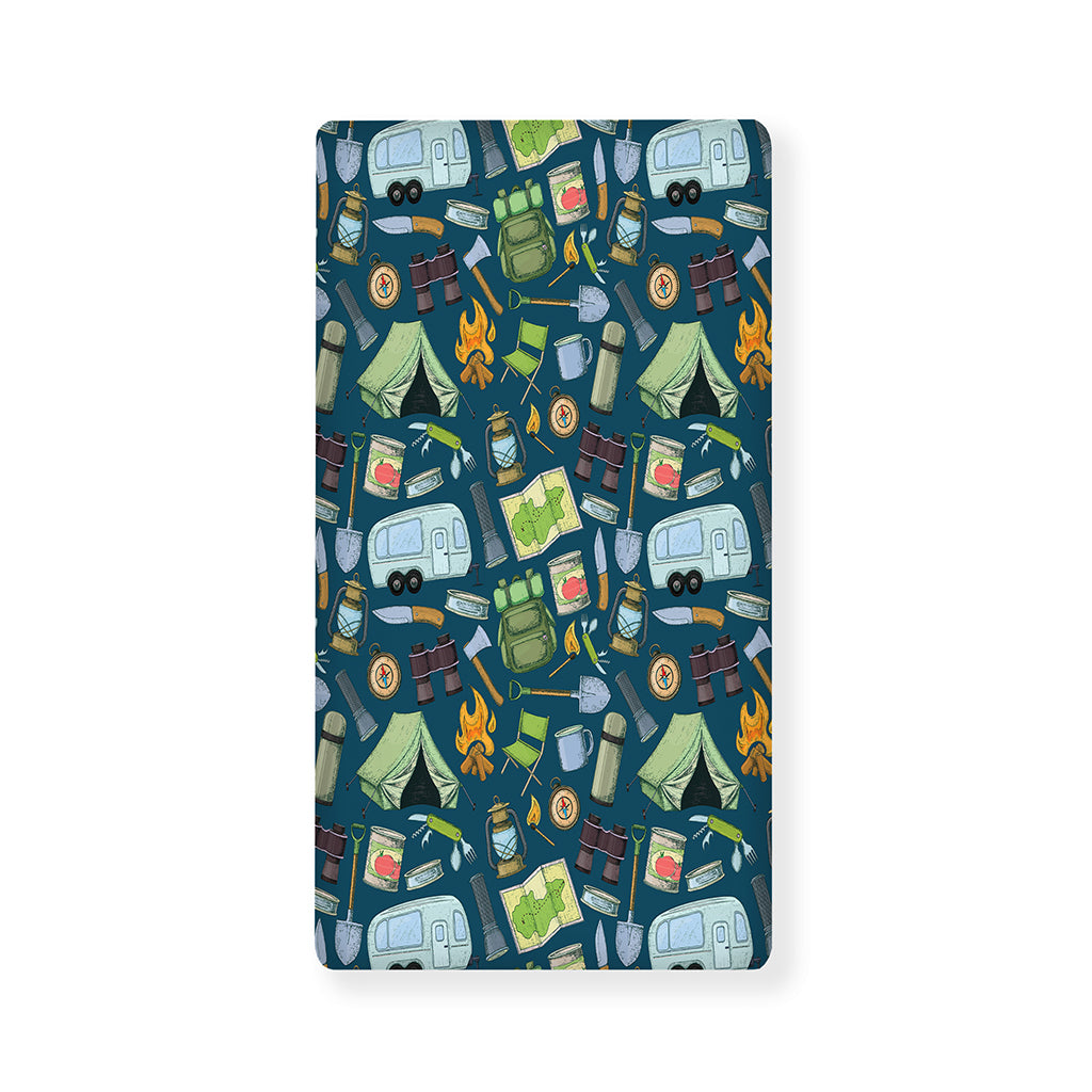 Camping Equipment Pattern Print Baby Crib Sheet
