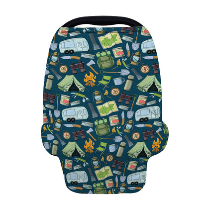 Camping Equipment Pattern Print Baby Seat Cover