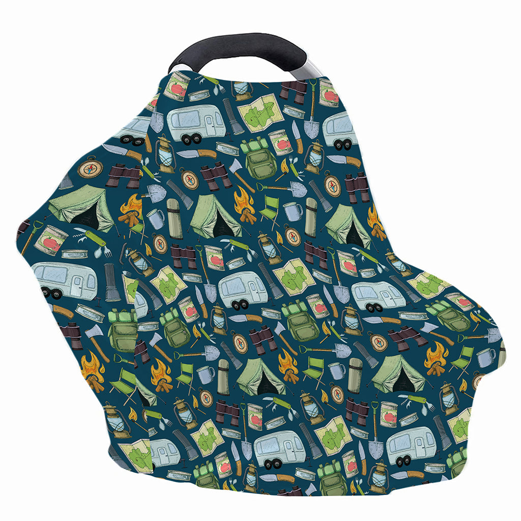 Camping Equipment Pattern Print Baby Seat Cover