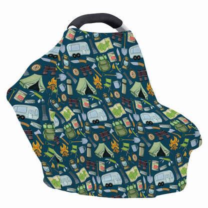 Camping Equipment Pattern Print Baby Seat Cover