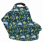 Camping Equipment Pattern Print Baby Seat Cover