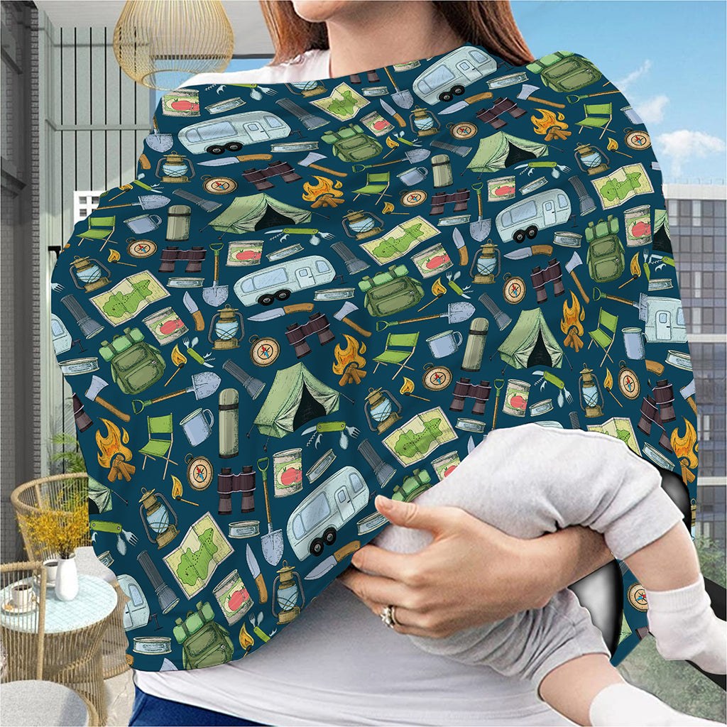 Camping Equipment Pattern Print Baby Seat Cover
