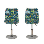 Camping Equipment Pattern Print Bar Stool Covers