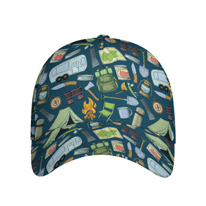 Camping Equipment Pattern Print Baseball Cap